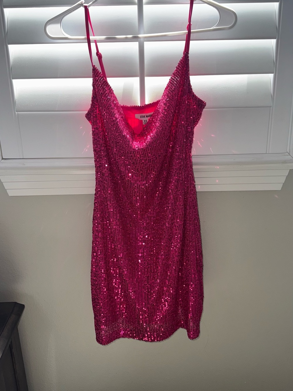 Pink sequin dress